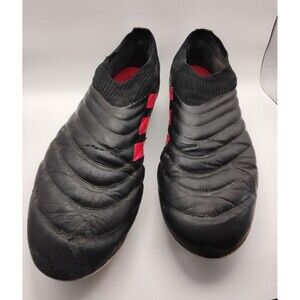 Adidas Men 11.5 US Soccer Spikes Copa Pure Fg 11 1/2 black with red stripes